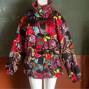 Vintage Element Multicolor Women's Puffer Jacket